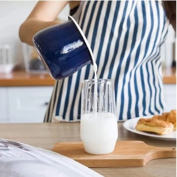 Cutest Mini Enamel Milk Pot, Small Enamel Saucepan 4 Inch 17 Oz - Picture 3 of 5